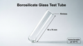 Borosilicate Glass Test Tube 10x75mm – Rimless, Round Bottom, Autoclavable