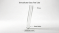 Borosilicate Glass Test Tube 16x100mm – Rimless, Round Bottom, Autoclavable